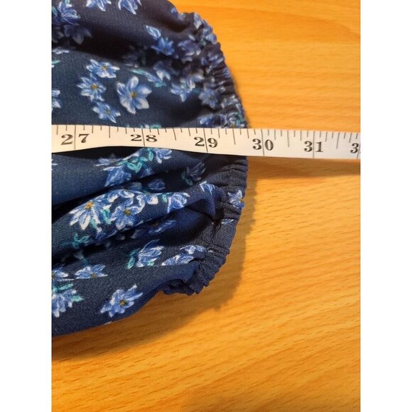 Draper James RSVP Body Suit Blouse XXL Floral Button Ruffle Sleeve Boho Prairie - Picture 5 of 13